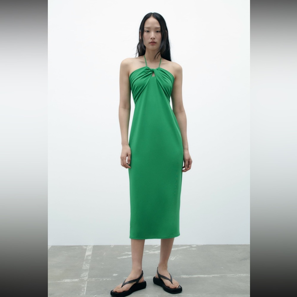 Zara Midi Halter Dress